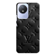Текстурный Чехол Louis Vuitton для Виво Y02 – Черный ЛВ
