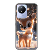 Яскравий чохол для Vivo Y02 з Зимові Оленята – Оленятко