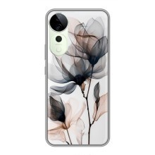 Чехол с цветочным принтом на ВиВО Y04с