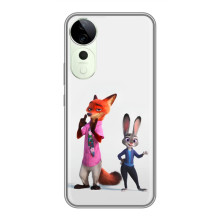 Силіконовий чохол з принтом Зоотрополіс для ViVO Y04s – Джуді і Нік
