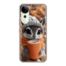 Друкований чохол 'Звірята з кавою' для ViVO Y04s