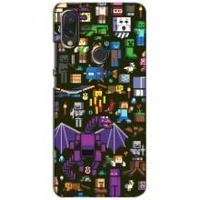 Чехол Майнкрафт на Vivo Y11 (AlphaPrint) Minecraft (Коллаж Майнкрафт)