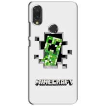 Чехол Майнкрафт на Vivo Y11 (AlphaPrint) Minecraft (крипер Майнкрафт)
