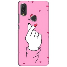 Чехол с принтом для Vivo Y11 (AlphaPrint - Знак сердечка) – Знак Love