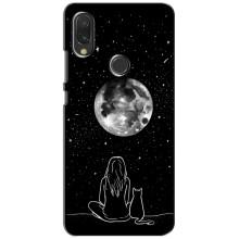 Чехол с рисунком кот на Vivo Y11 – Девушка с котом