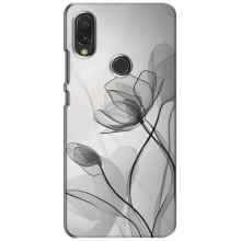Чохол з квітковим принтом на ВIВО Y11 – Чорні квіти