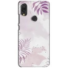 Чохол з квітковим принтом на ВIВО Y11 – Фіолетове листя