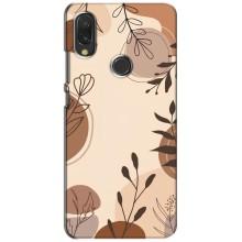 Чохол з квітковим принтом на ВIВО Y11 – Коричневі квіти