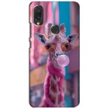 Чехол с принтом стильные животные для Виво у11 – Стильный жирав