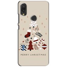 Рождественские Чехлы для Vivo Y11 (VPrint) (Merry Christmas)