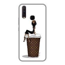 Чехлы Луи Витон для Vivo Y12 (AlphaPrint - LOUIS VUITTON) (кофе LOUIS VUITTON)