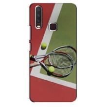 Чехлы с принтом Спортивная тематика для Vivo Y12 – Ракетки теннис