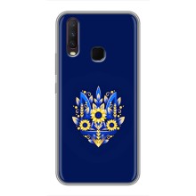 Чохли для Vivo Y12 Укр. Символіка (AlphaPrint) (Квітковий Герб)