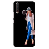 Чехол с картинкой Модные Девчонки Vivo Y12 – Девушка со смартфоном