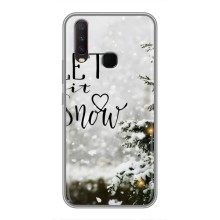 Новорічні, Святкові Чохли для Vivo Y12 - 2024 год (Let it snow)