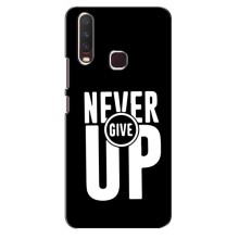 Силиконовый Чехол на Vivo Y12 с картинкой Nike – Never Give UP