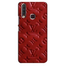 Текстурный Чехол Louis Vuitton для Виво У12 (Красный ЛВ)