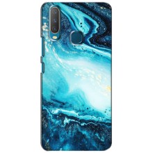 Мраморний чехол на ViVO Y15 (VPrint) (Блакитний мрамор)