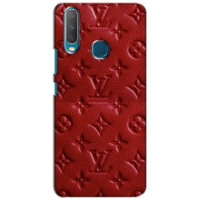Текстурный Чехол Louis Vuitton для Виво Y15 – Красный ЛВ