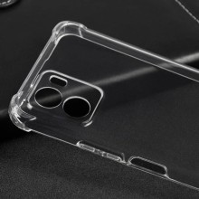 TPU чохол GETMAN Ease logo посилені кути Full Camera для Vivo Y15s – Прозорий