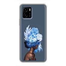 Чехлы (ART) Цветы на Vivo Y15s (VPrint) (Квіти на голові)