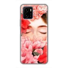 Чехлы (ART) Цветы на Vivo Y15s (VPrint) (Очі в квітах)