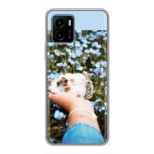 Чохли з зображенням різних тварин на Vivo Y15s (Їжачок в руці)