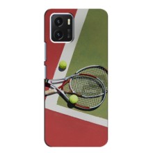 Чехлы с принтом Спортивная тематика для Vivo Y15s – Ракетки теннис