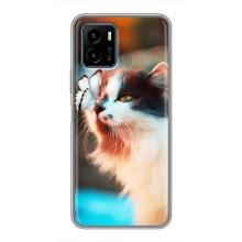 Чохол на ВІВО Y15с з Котиками (VPrint) (Котик з метеликом)