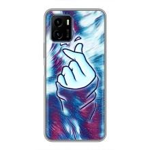 Чехол с принтом для Vivo Y15s (AlphaPrint - Знак сердечка)