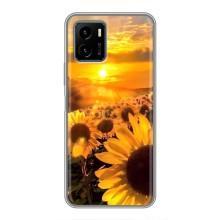 Чехол с Цветами для Vivo Y15s (поле подсолнухов)