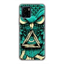 Чехол с птицами на Vivo Y15s (VPrint) (Сова с глазом)