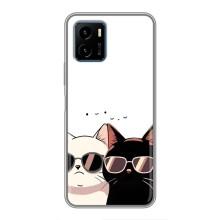 Чохол з малюнком кіт на Vivo Y15s – Коти в окулярах