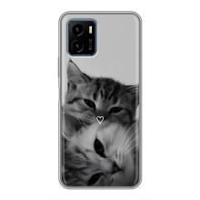 Чохол з малюнком кіт на Vivo Y15s – Пара котів