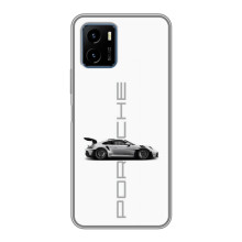 Чохол з авто Порше для Vivo Y15s – білий порше