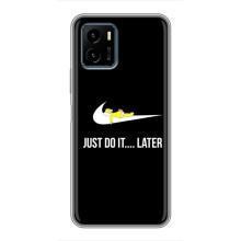 Чехол с логотипом Найк на Vivo Y15s (Nike just do it)