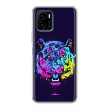 Силіконовий бампер з картинкою звірів для Vivo Y15s (Тигр-Арт)