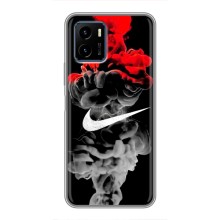 Силиконовый Чехол на Vivo Y15s с картинкой Nike (Nike дым)