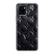 Текстурный Чехол Louis Vuitton для Виво Y15s (Черный ЛВ)