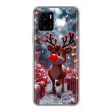 Яркий чехол для Vivo Y15s с Зимними Оленятами – Олень среди подарков