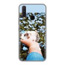 Чехлы с изображением разных животных для ViVO Y17 (Ежик на руках)