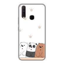 Чехлы с изображением разных животных для ViVO Y17 (Удивленные медвеженки)