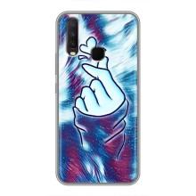 Чехол с принтом для ViVO Y17 (AlphaPrint - Знак сердечка)
