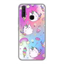 Чехол Unicorn на ViVO Y17 (Радуга и Единорог)