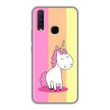 Чехол Unicorn на ViVO Y17 (Радужный Единорог)