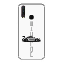 Чохол з авто Порше для ViVO Y17 – білий порше