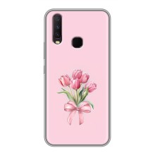 Чохол з розовим принтом для ViVO Y17 (Букет квітів)