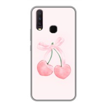 Чохол з розовим принтом для ViVO Y17 (Рожеві вишні)