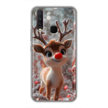 Яркий чехол для ViVO Y17 с Зимними Оленятами
