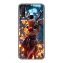Яскравий чохол для ViVO Y17 з Зимові Оленята – Олень з шарфом